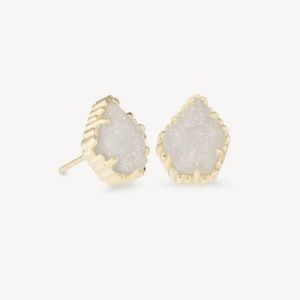 Kendra Scott Tessa Gold Studs In Iridescent Drusy